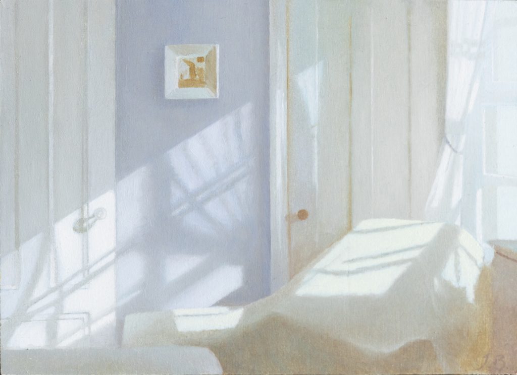 Summer's Empty Room Study, Oil on Panel, 5 x 7 inches, 2022