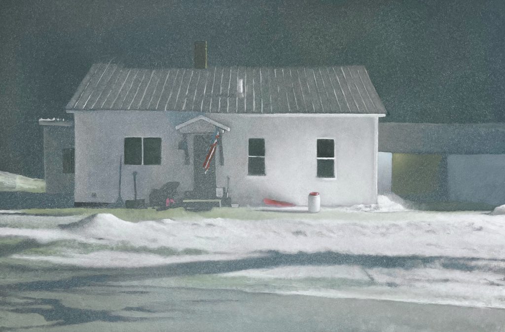 Quiet Neighbor, Oil on Panel, 10 x 15 inches, 2022