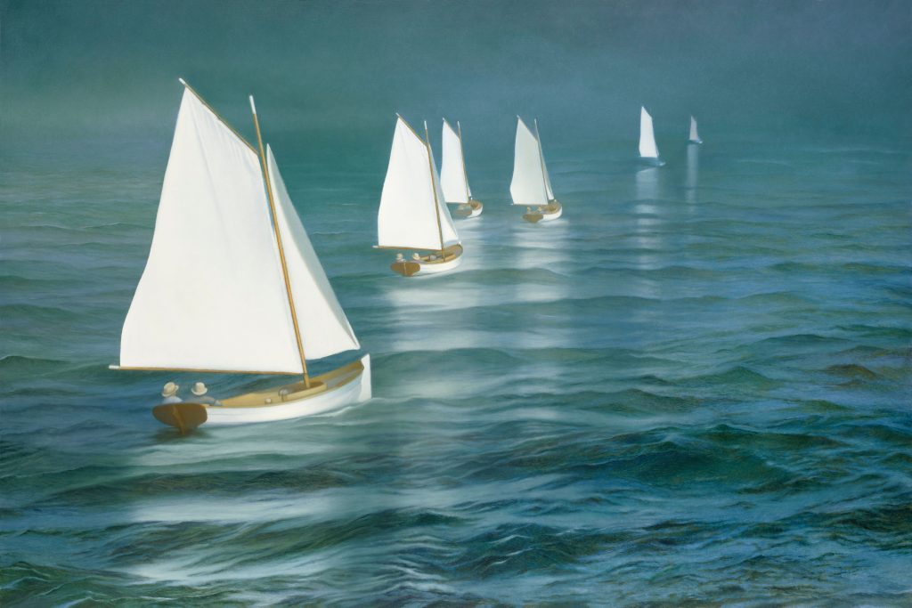 Sail Away, Oil on Panel, 24 x 36 inches, 2023