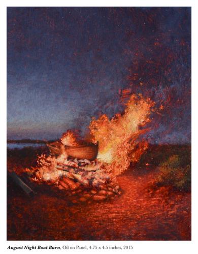 August Night Boat Burn