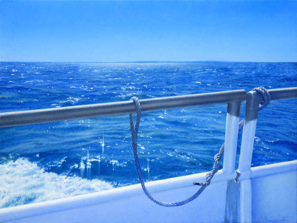 Ferry Crossing, Oil on Panel, 12 x 16 inches, 2026