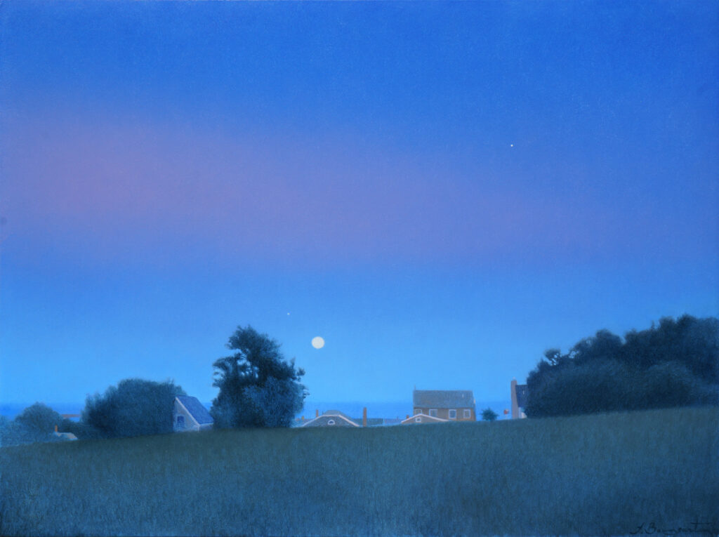First Light of Night, Oil on Panel, 12 x 16 inches, 2026