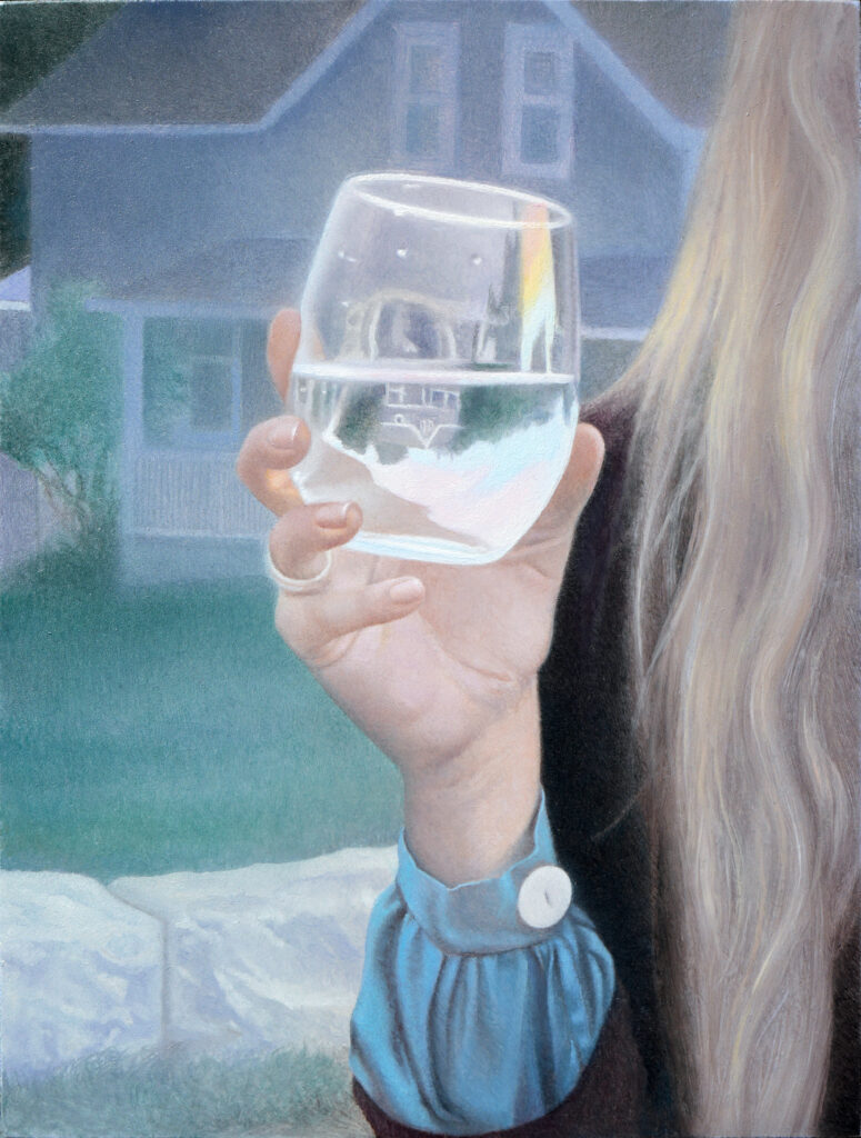 Half Full, Oil on Panel, 8 x 6 inches, 2026