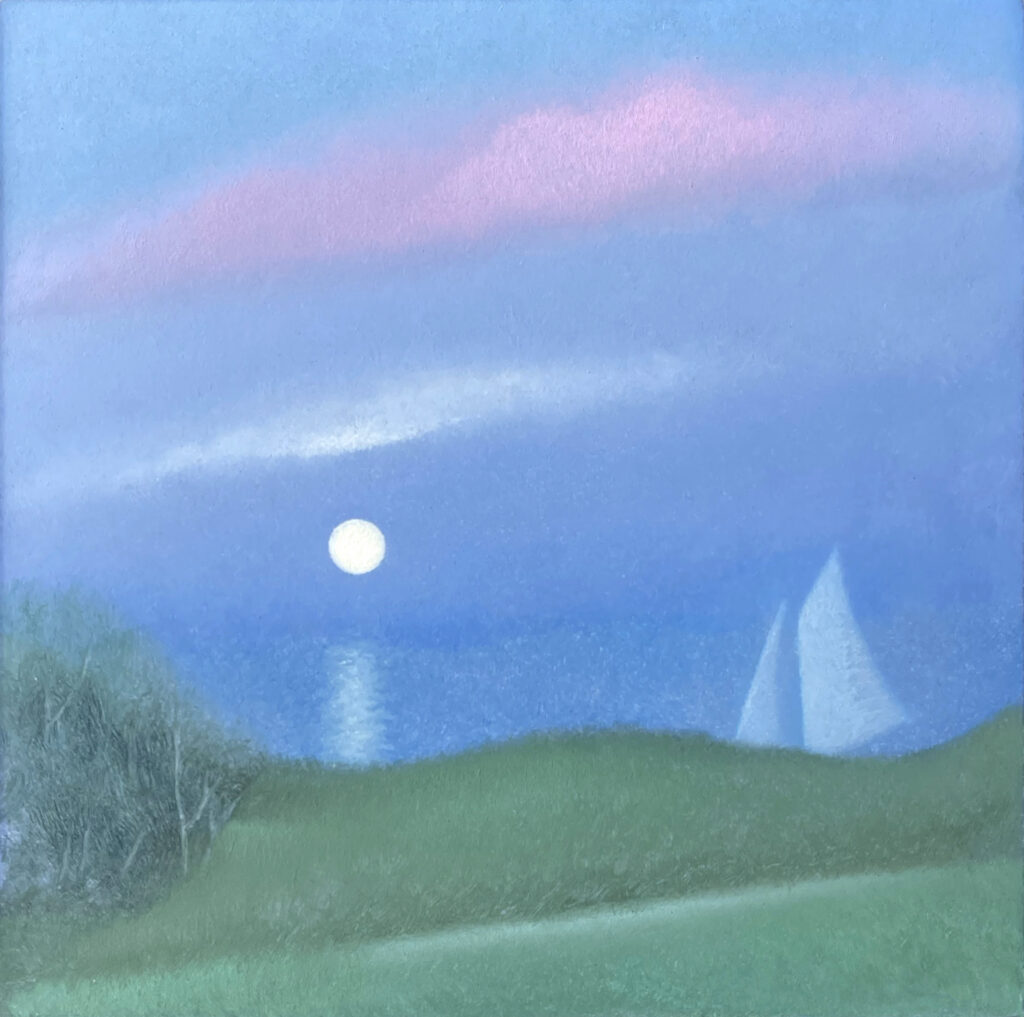 Moonrise no. 1, Oil on Panel, 2025