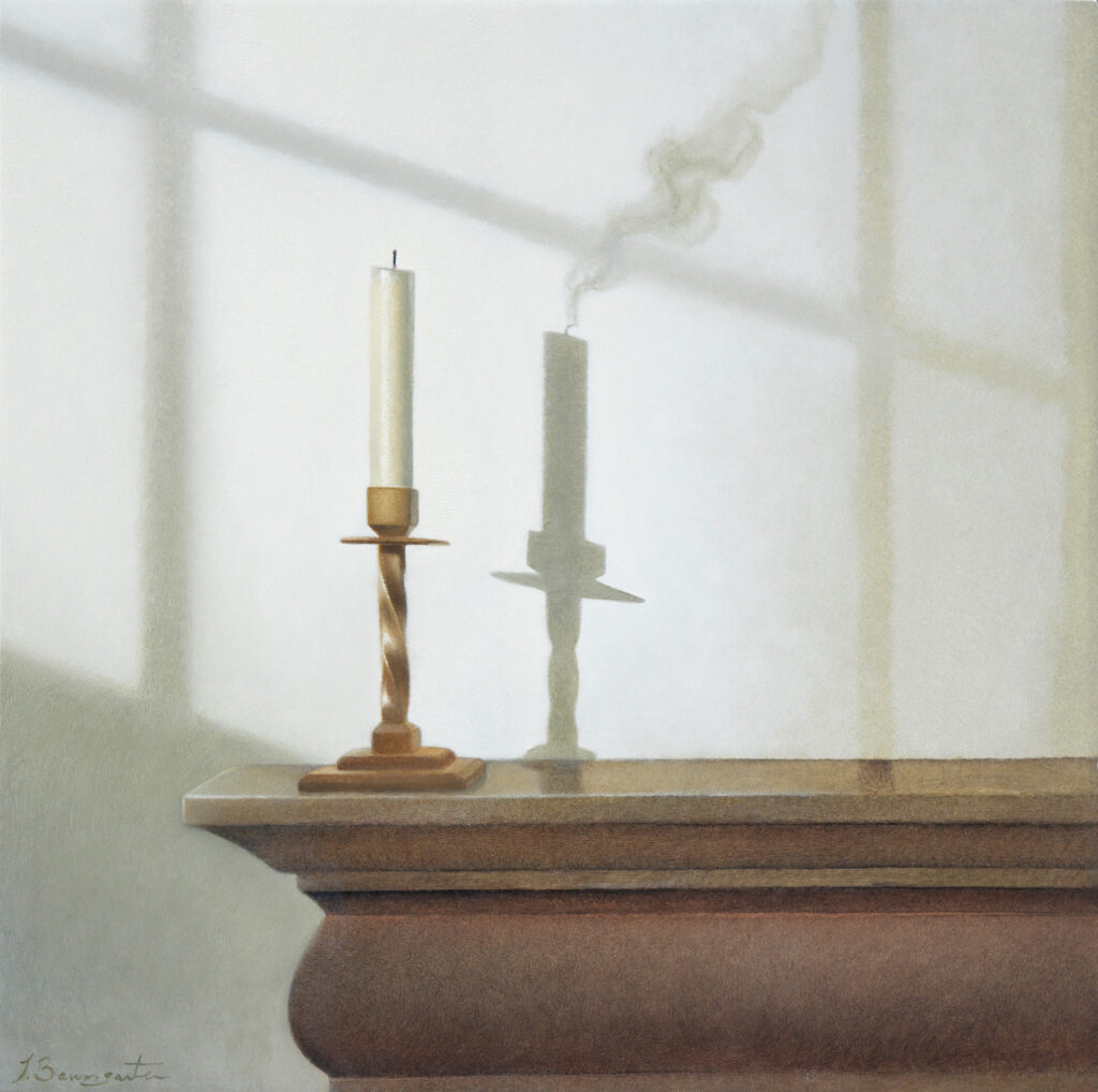 Only in Shadow, Oil on Panel, 10 x 10 inches, 2026