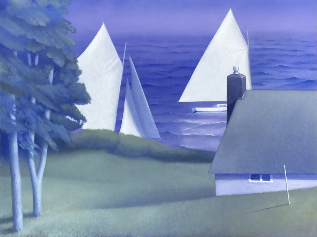 Passing in the Night, Oil on Panel, 2025